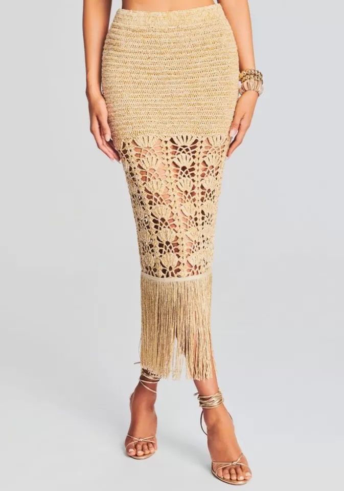 Women Retrofête Bottoms | Naida Crochet Skirt