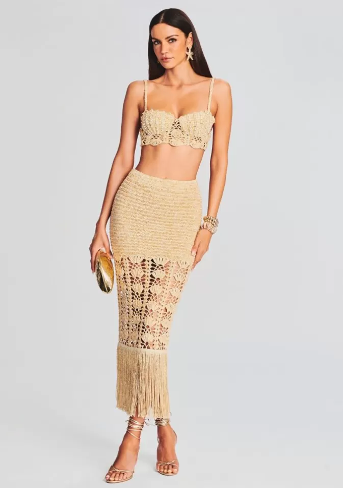 Women Retrofête Bottoms | Naida Crochet Skirt