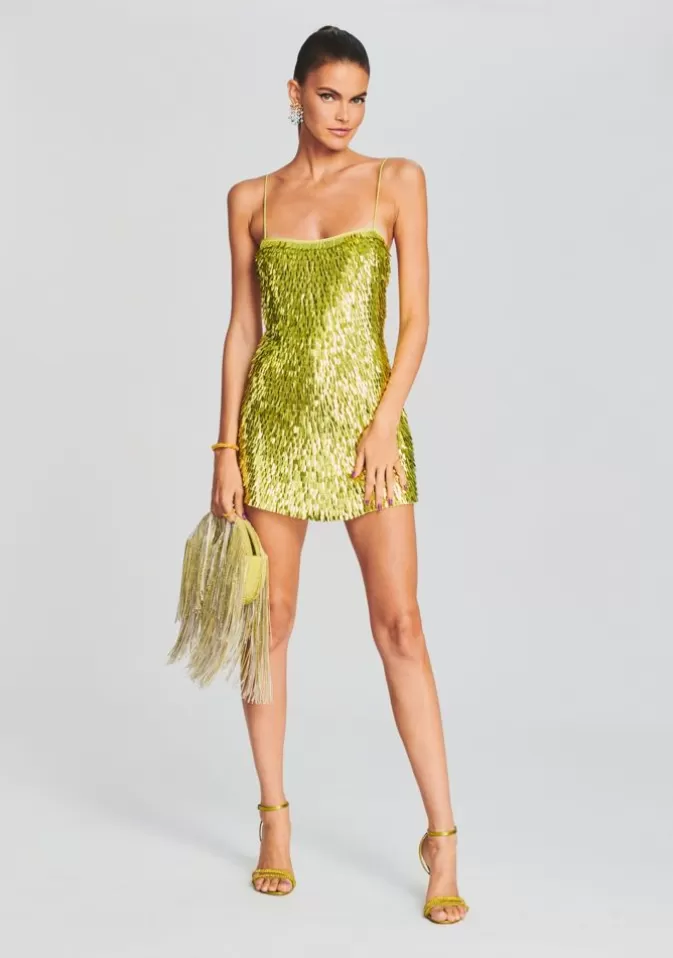 Women Retrofête Dresses | Nara Sequin Feather Dress