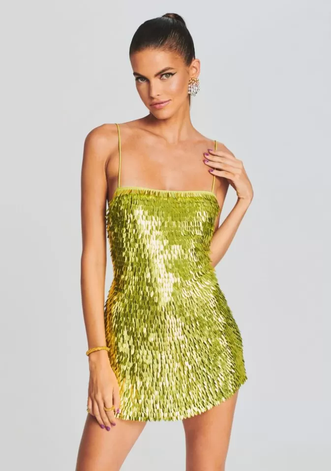 Women Retrofête Dresses | Nara Sequin Feather Dress