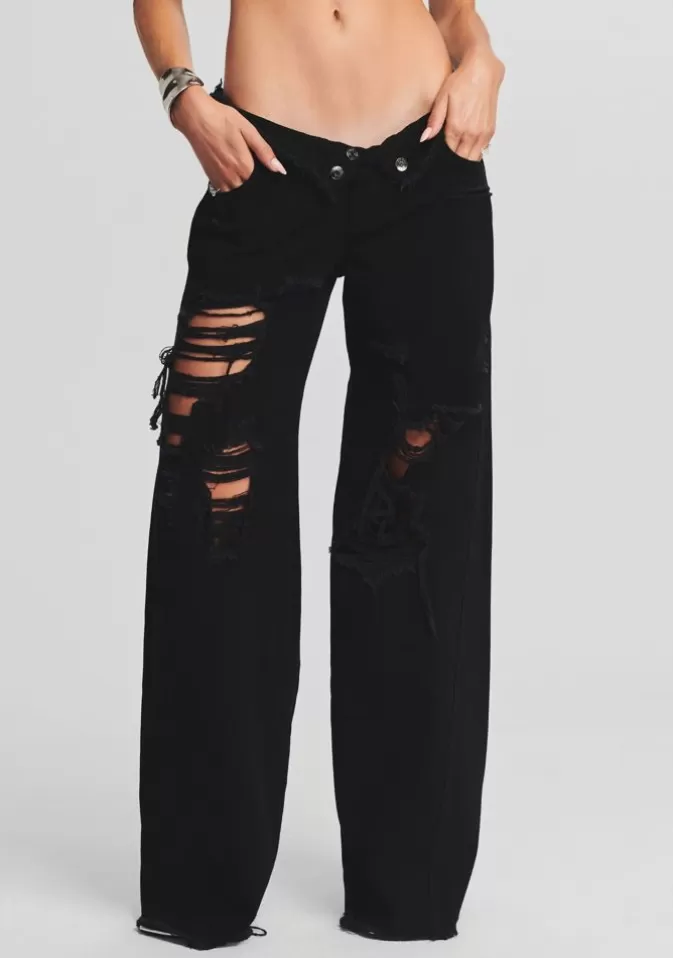 Women Retrofête Bottoms | Ollie Wide Leg Jean