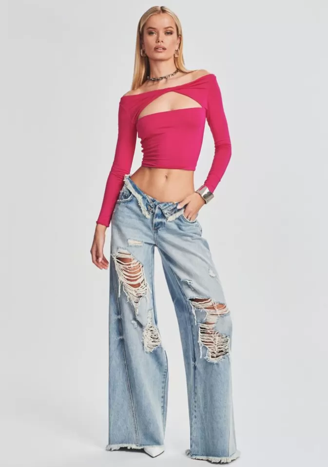 Women Retrofête Denim | Ollie Wide Leg Jean