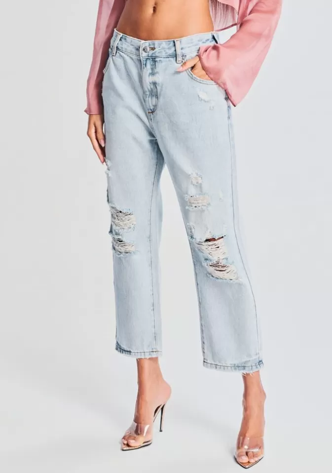 Women Retrofête Denim | Omar Drop Boyfriend Jean