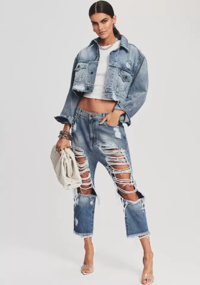 Women Retrofête Denim | Omar Drop Boyfriend Jean