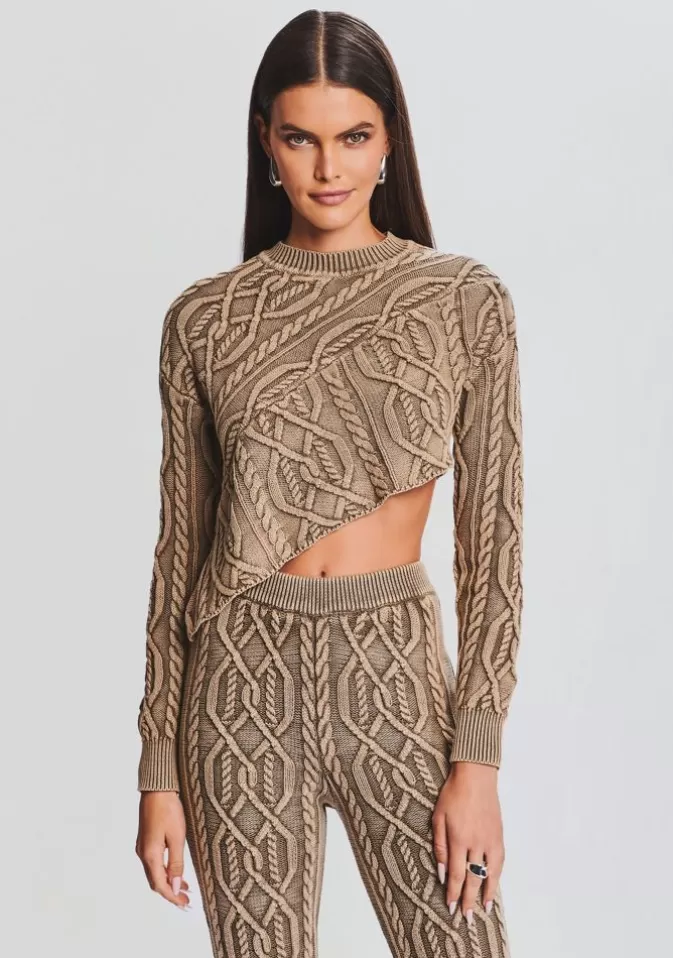 Women Retrofête Tops | Orchis Cable Knit Sweater