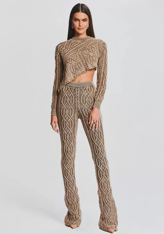 Women Retrofête Matching Sets | Orchis Cable Knit Sweater