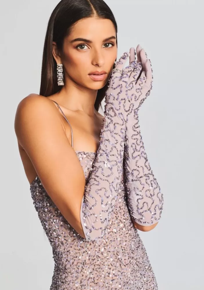 Outlet Poppy Sequin Gloves Women Accessories