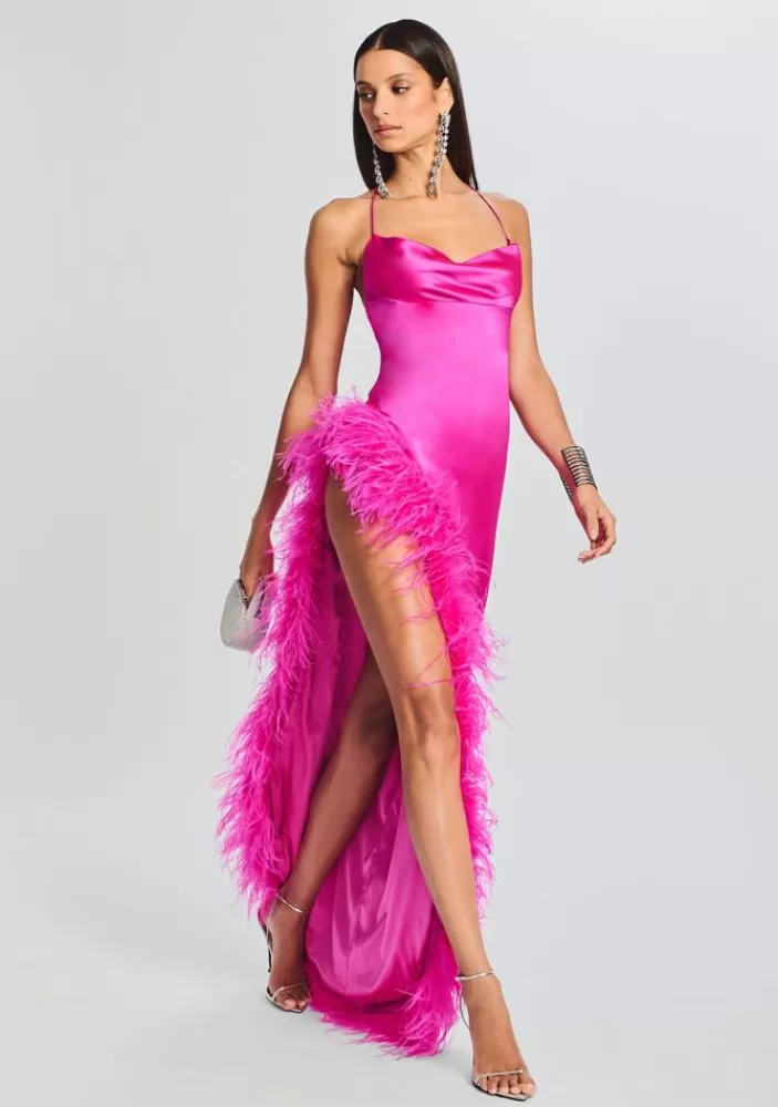 Best Priscilla Feather Dress Women Dresses