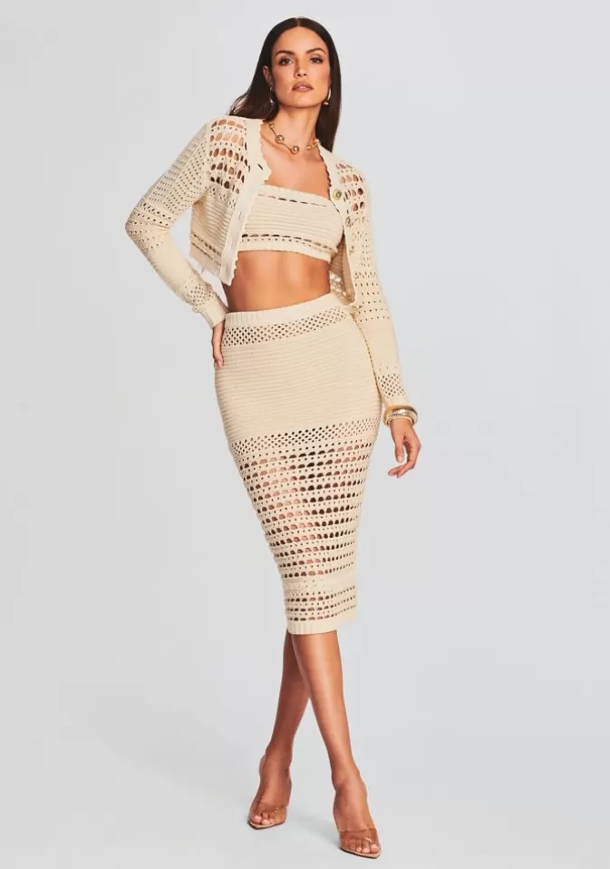 Women Retrofête Bottoms | Raya Crochet Skirt