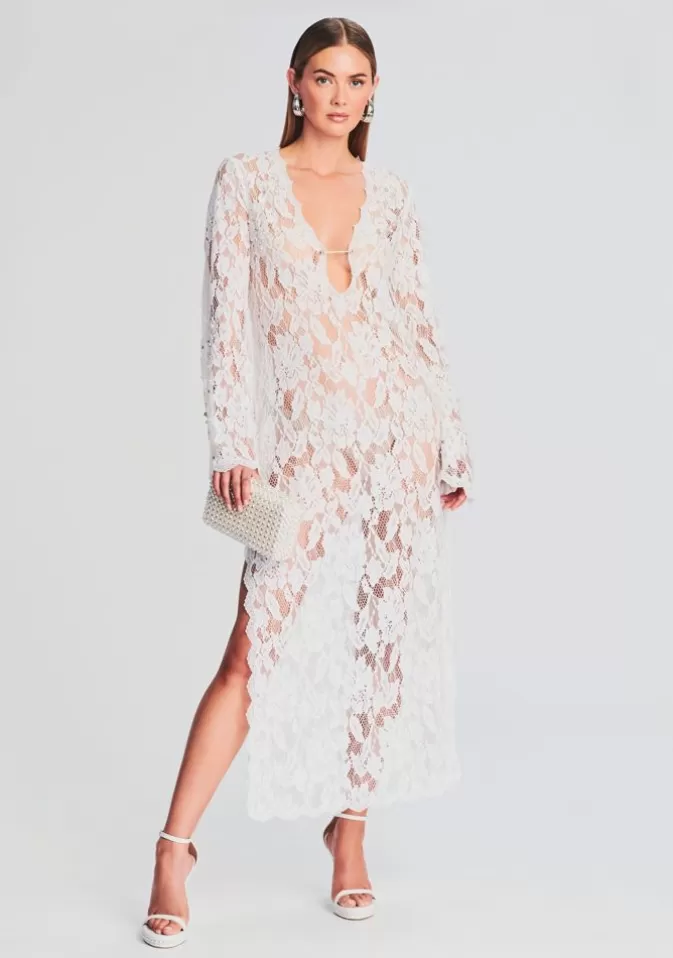 Women Retrofête Dresses | Reet Lace Kaftan