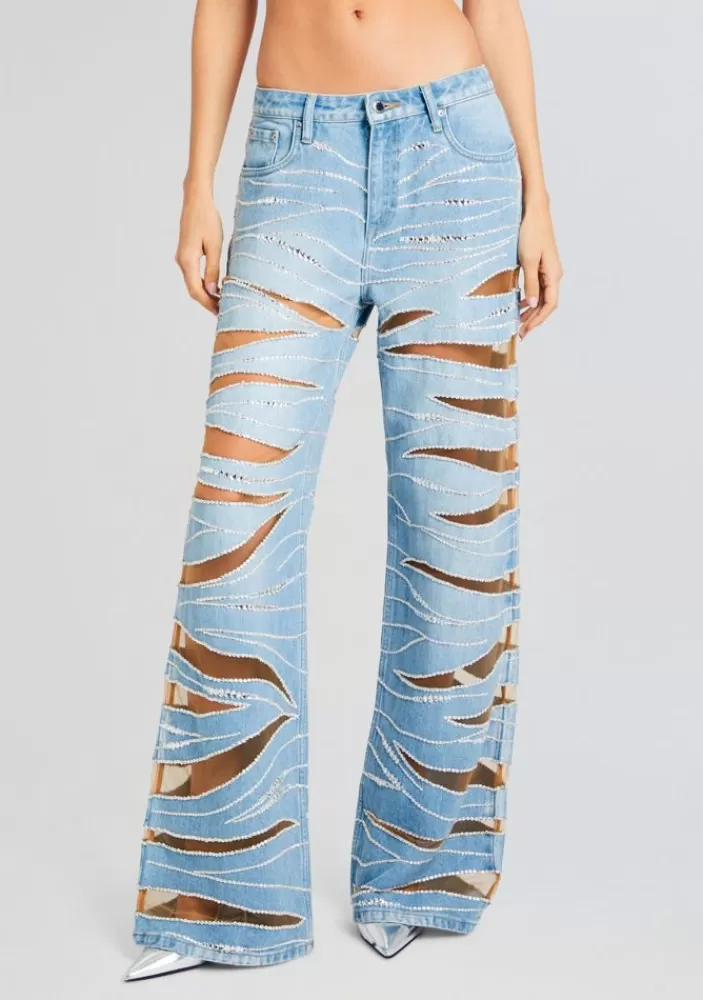 Outlet Renzo Embellished Denim Jean Women Bottoms