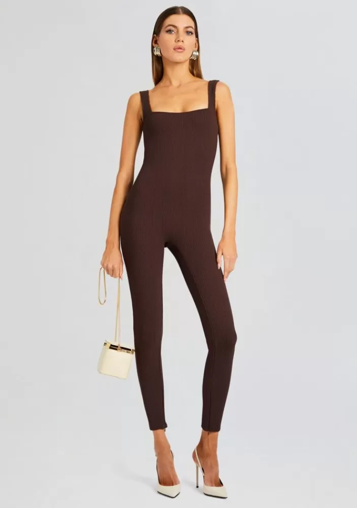 Outlet Sabrina Sleeveless Enviro Rib Catsuit Women Jumpsuits