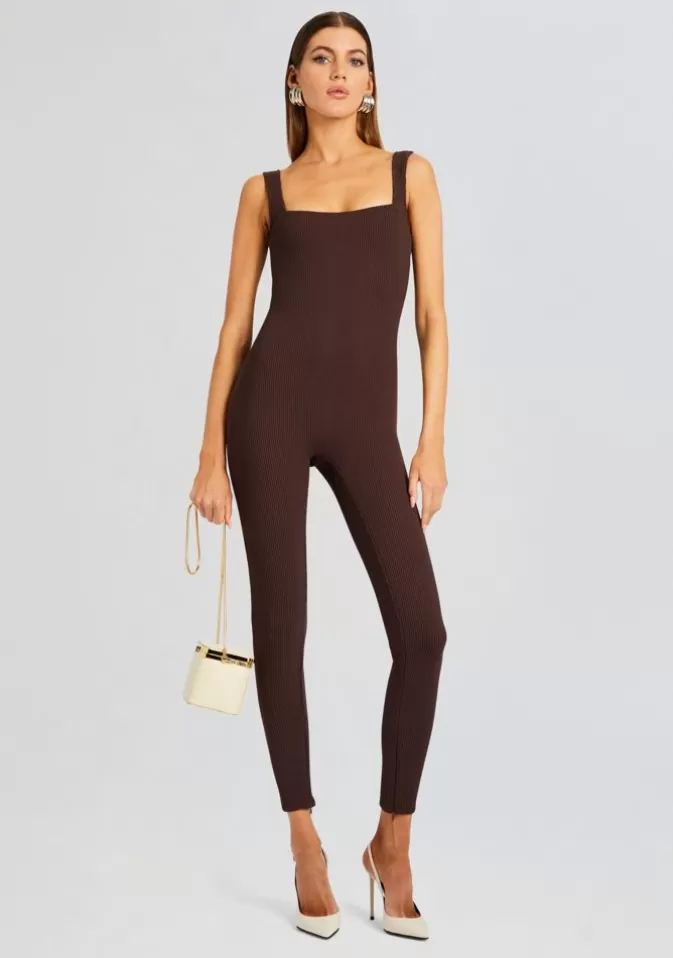 Women Retrofête Jumpsuits | Sabrina Sleeveless Enviro Rib Catsuit