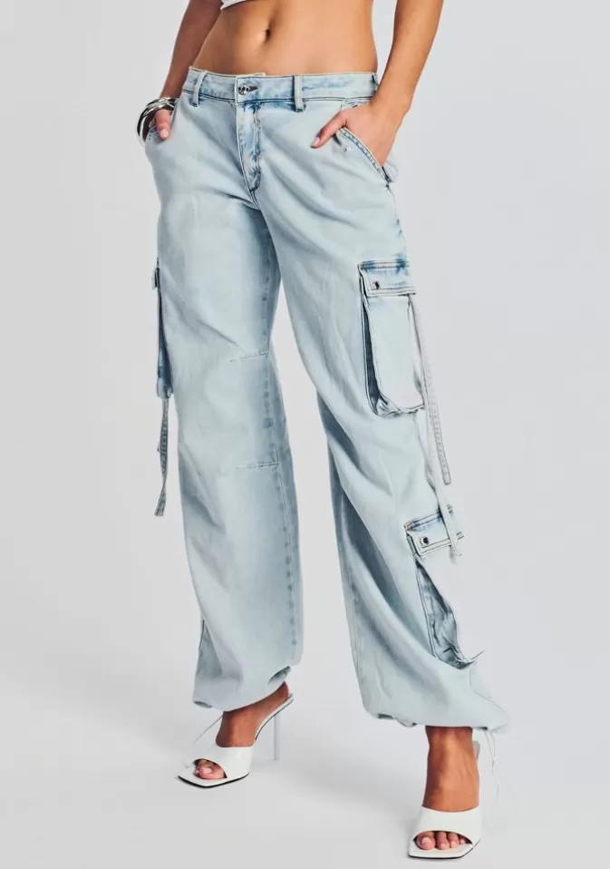 Women Retrofête Denim | Samira Low Rise Cargo Jean