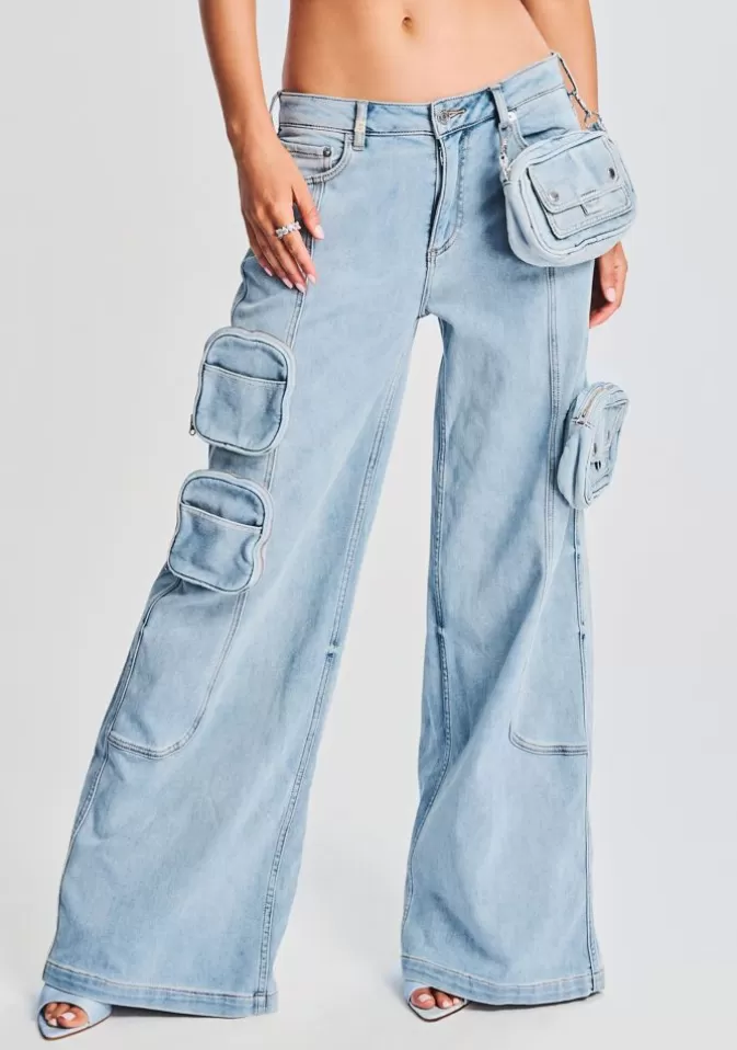 Women Retrofête Denim | Stephy Cargo Pant