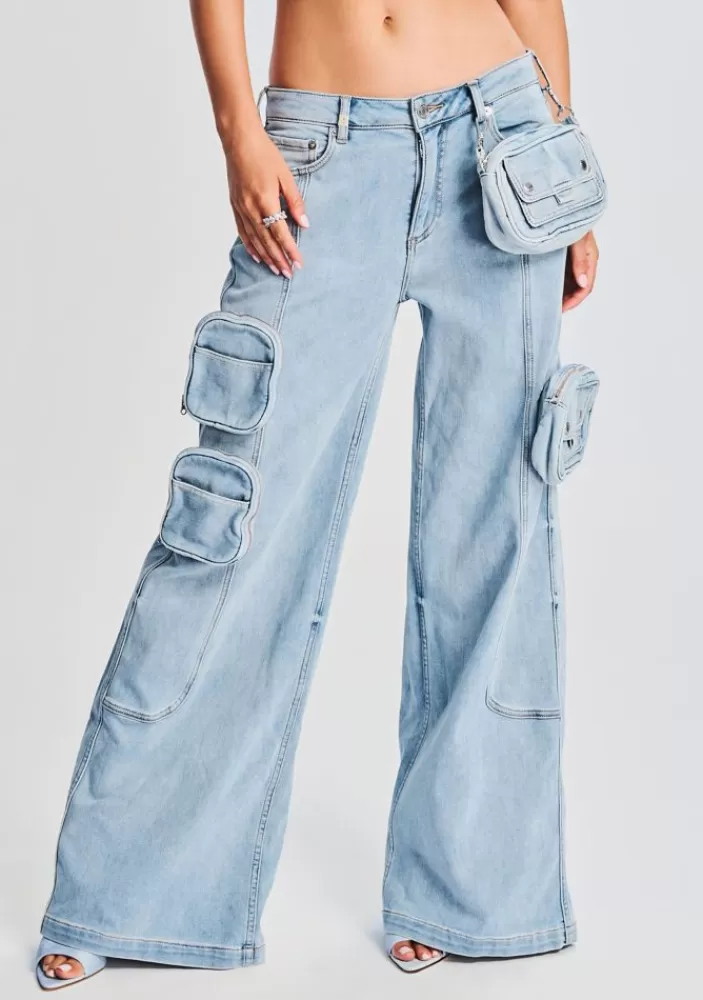 Best Sale Stephy Cargo Pant Women Denim