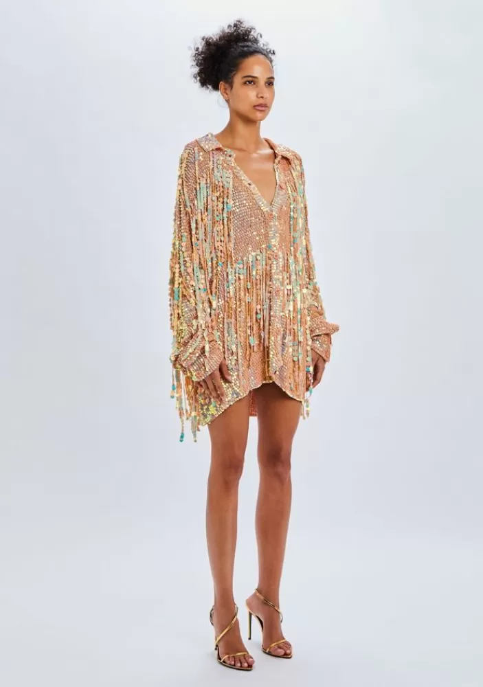 Flash Sale Sully Sequin Fringe Shirt Women Tops