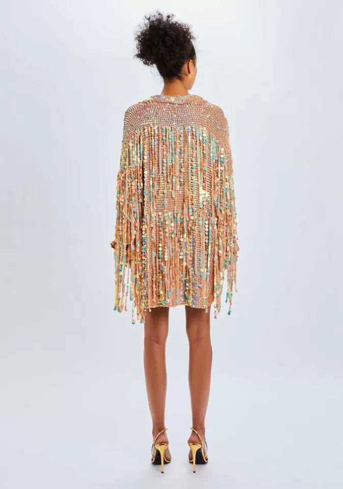 Women Retrofête Tops | Sully Sequin Fringe Shirt