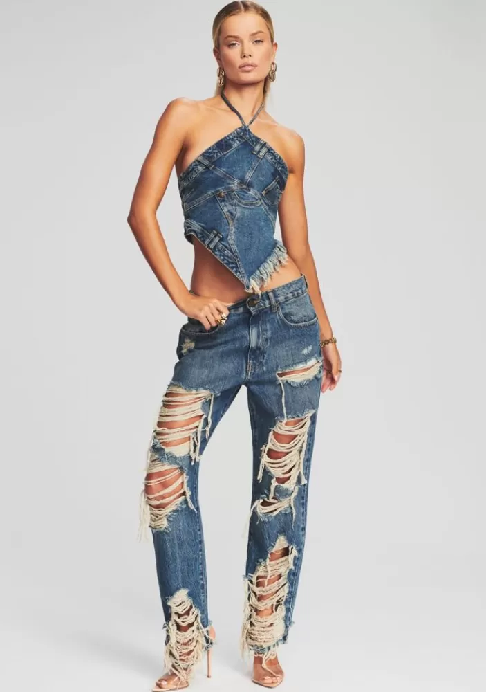 Sale Super Distressed Maggie Jean Women Matching Sets