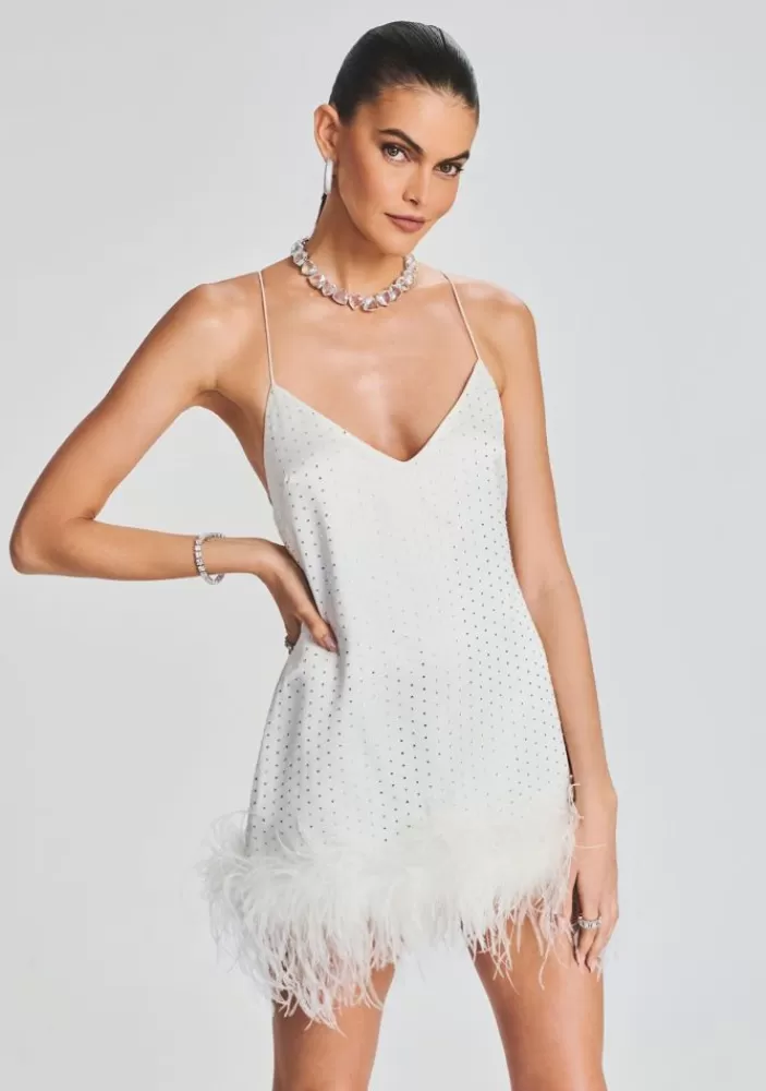 Shop Susana Feather Dress Women Dresses