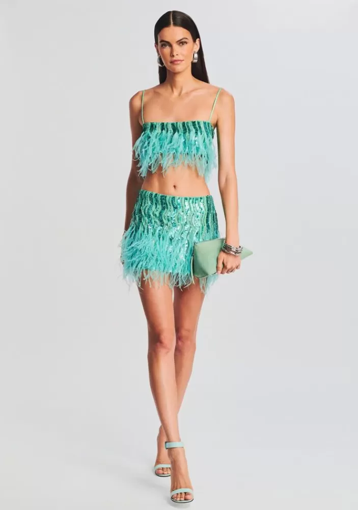 Clearance Tai Feather Skirt Women Matching Sets