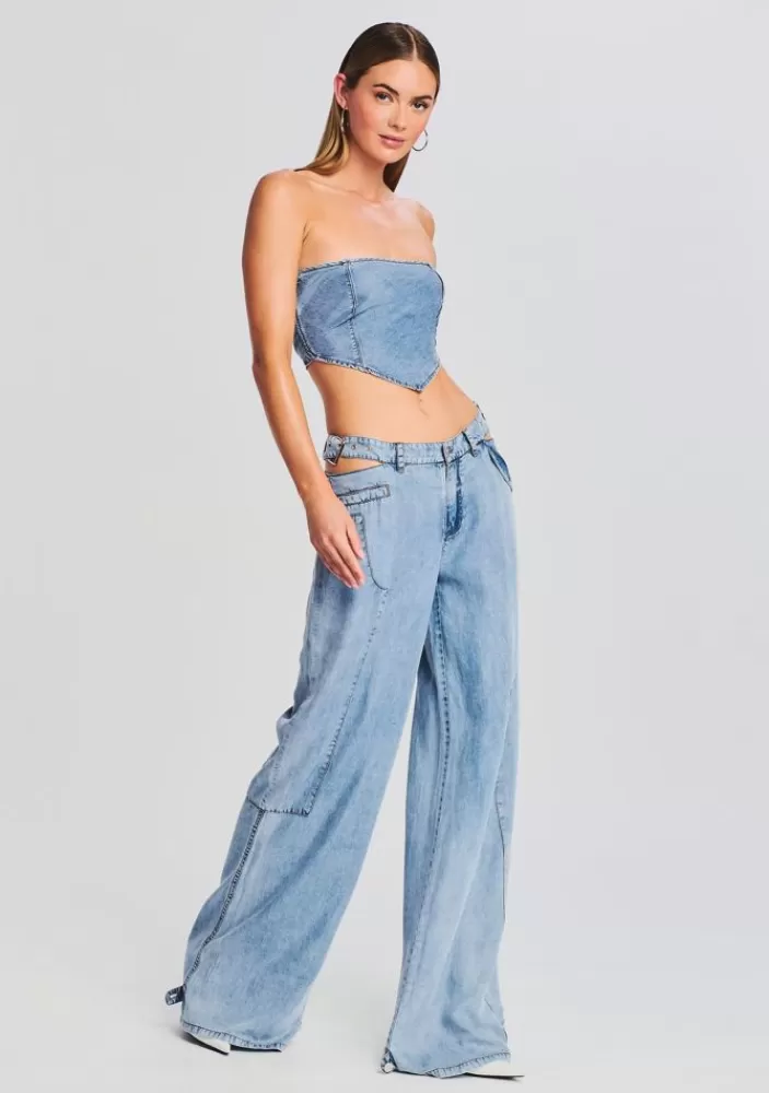 Sale Tate Denim Top Women Tops