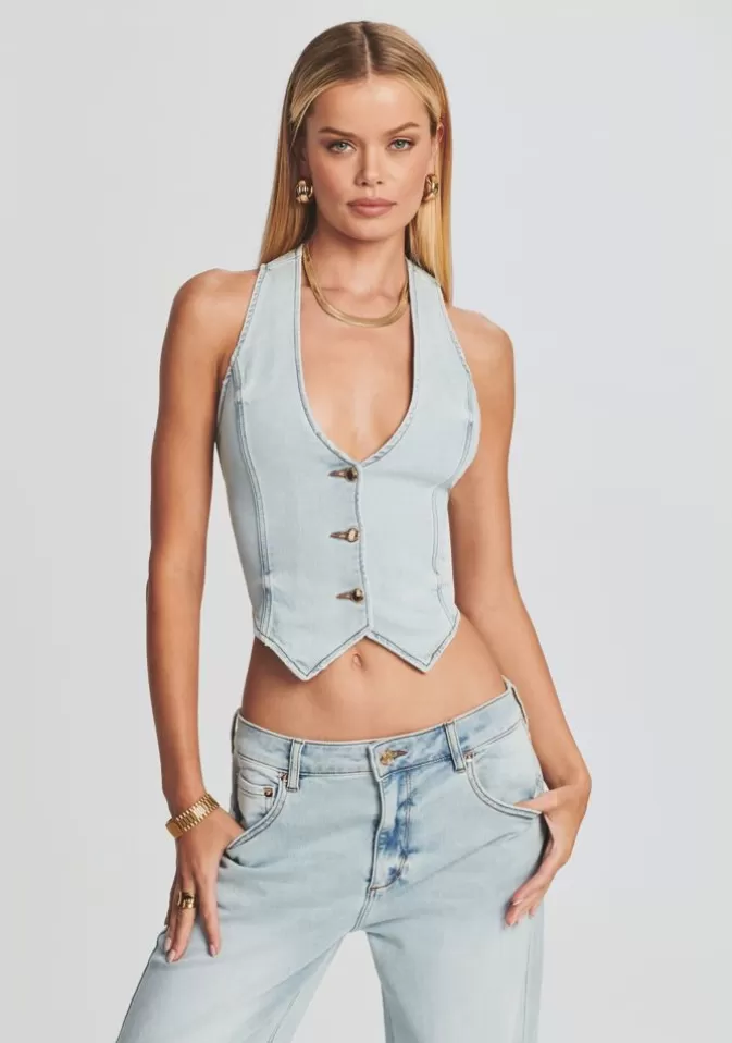 Women Retrofête Matching Sets | Taylor Denim Vest