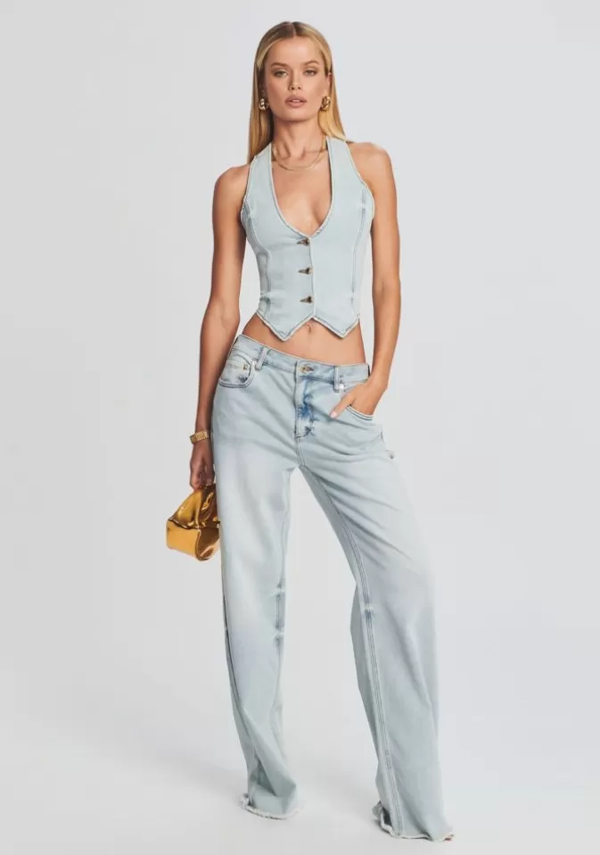 Women Retrofête Matching Sets | Taylor Denim Vest