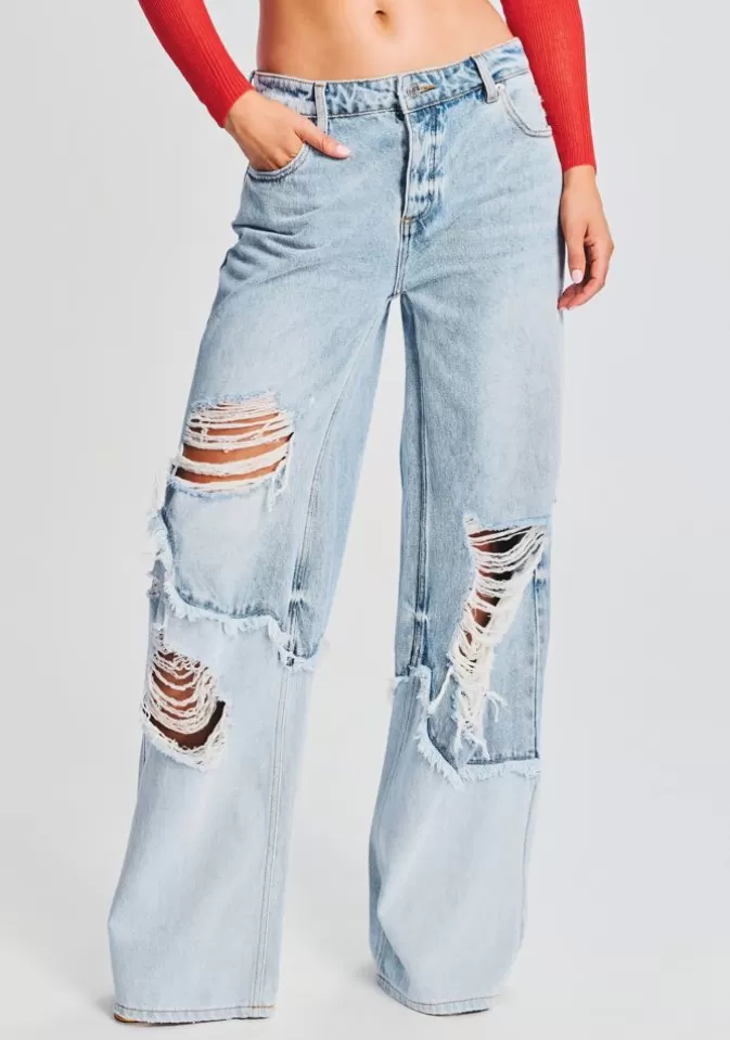 Women Retrofête Bottoms | Torell Wide Leg Jean