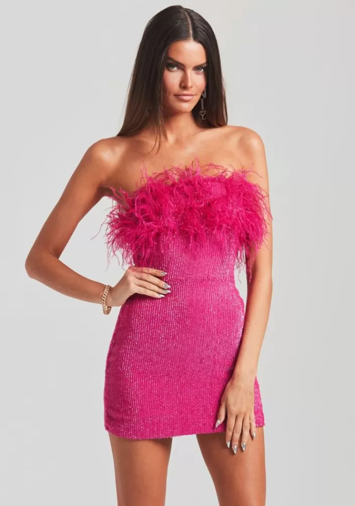 New Torin Sequin Feather Dress Women Dresses