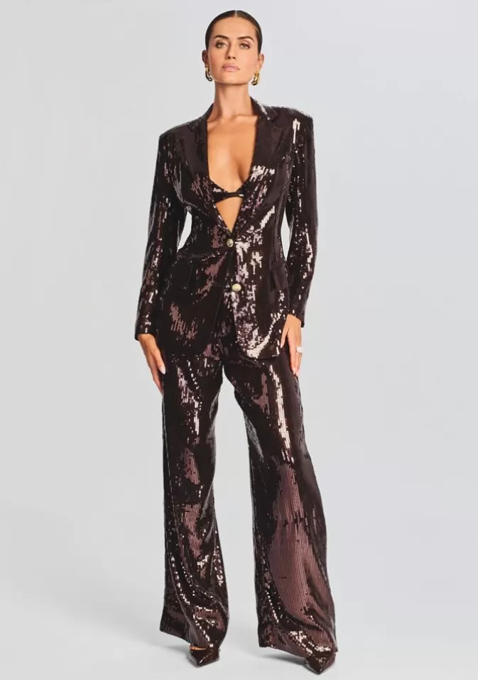 Women Retrofête Matching Sets | Trinity Sequin Pant