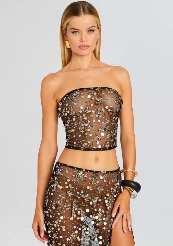 Hot Venus Embellished Top Women Tops