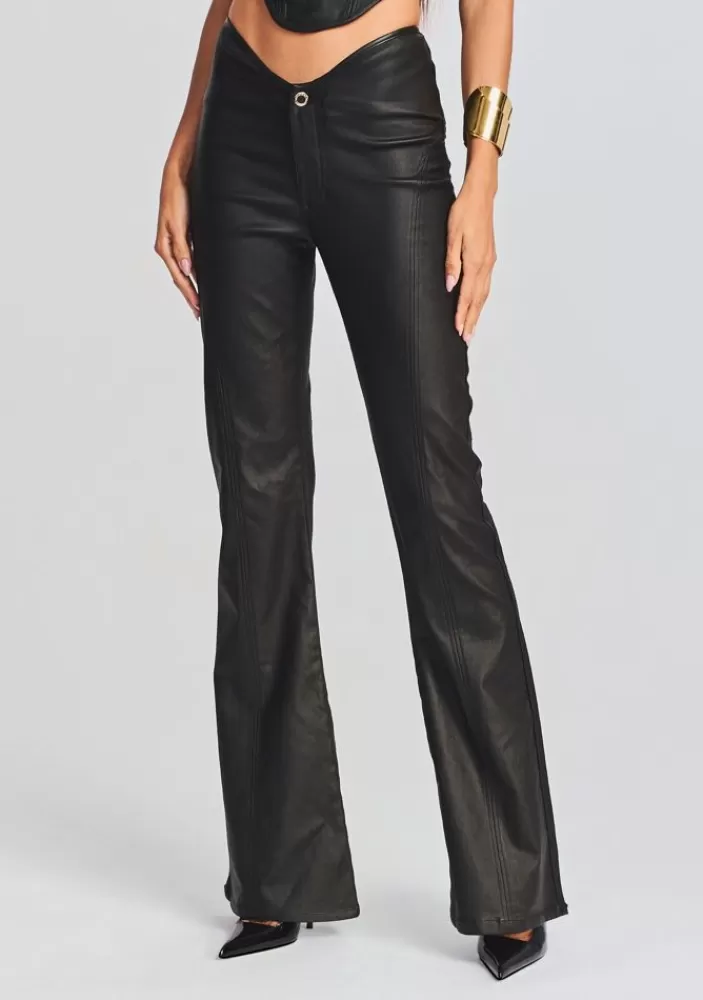 Best Sale Wynona Coated Denim Pant Women Matching Sets