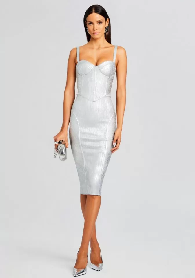 Women Retrofête Dresses | Zora Coated Knit Dress